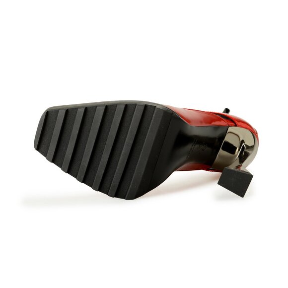 Scuderia Ferrari Women's "Iconology Liquid" Red Leather Pumps Shoes US 7 IT 37 - Picture 6 of 8